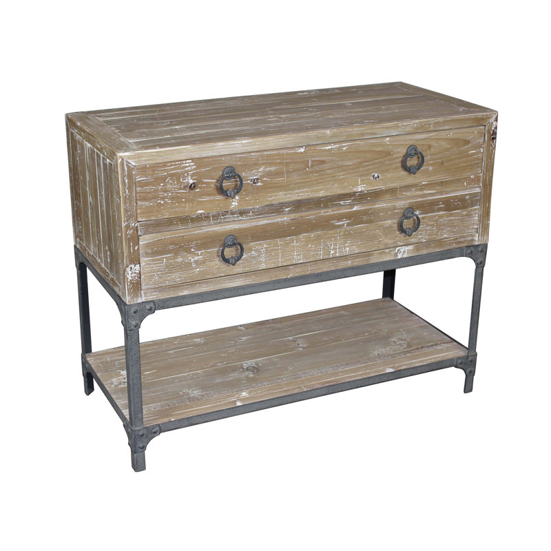 Commode d'appoint 2 tiroirs Marsham