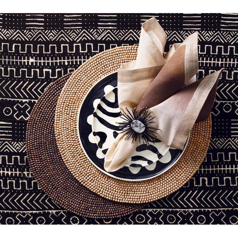 Wood Round Placemat, Natural