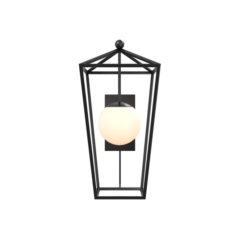 Denison - Light Outdoor Wall Lantern, Midnight, 21.75"