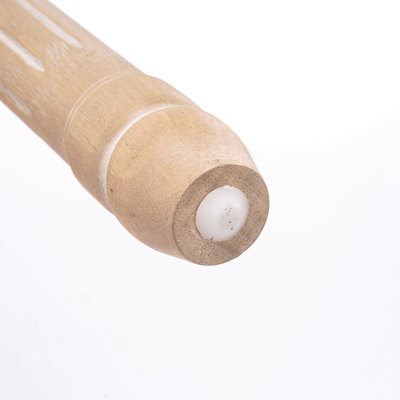 Tabourets de bar de style campagnard français en bois, dossier en rotin et siège rembourré, ensemble de 2