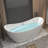 59 "Acrylic Freestanding Tub, With Chrome Overflow And Pop-Up Drain Cupc Certified, Gloss White