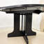 Table de salle à manger extensible avec plateau ovale et rallonge amovible-1653501505-1653501510