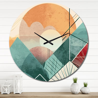 Horloge murale en métal