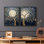 «LANDSCAPES Series CLxxVII», reproduction encadrée de qualité supérieure - prête à être accrochée - aucun clou requis - aucun clou requis