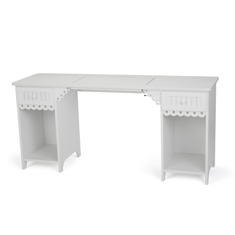 Table à couture Olivia, Blanc frais