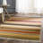 Cohen Kilim Hand Woven Wool/Cotton Striped Rug in Red/Yellow/Green-22212416