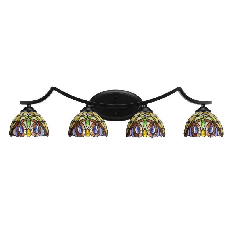 Zilo 4 Light Bath Bar, Matte Black