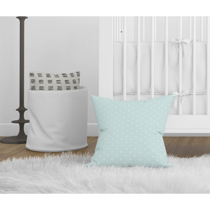 Teeny Tiny   Throw Pillow, 20''H x 20''W, Light Blue