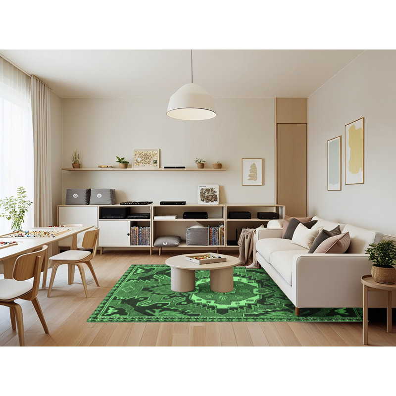 Amreeta Performance Oriental Indoor Rug, Rectangle 7' x 9'