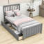 Lit plateforme simple 2 tiroirs Caserta par Harriet Bee-986321766