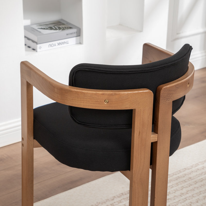 Chaise rembourrée Bula Stanford, Noir, 6