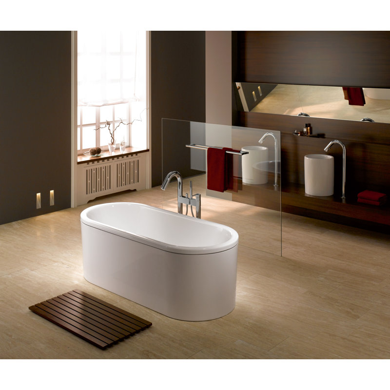 Baignoire de trempage autoportante 67 po. X 30 po. Centro Duo
