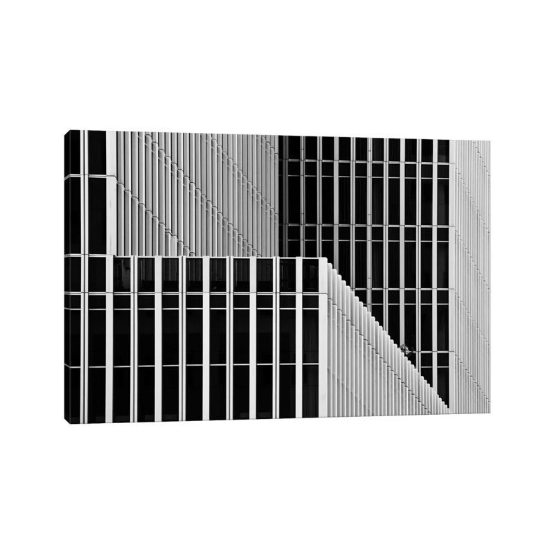 Stripes And Windows by Greetje Van Son - Wrapped Canvas Print, 45.72cm H x 66.04cm W x 1.91cm D