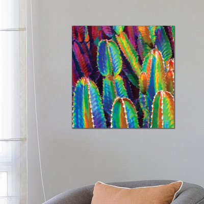 Neon Desert I 1 Piece Wrapped Canvas Painting
