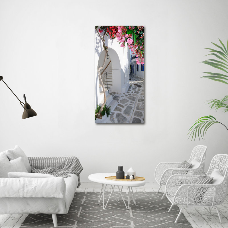 Greek Village - Wrapped Canvas Print