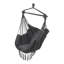 Garden Hanging Black Canvas Hammock Swing Chair