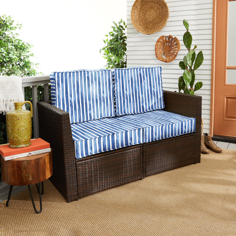 Rialto Outdoor 5'' Loveseat Seat / Back Cushion, 25" W x 25" D