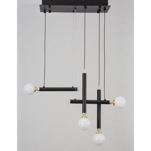 4 - Light Black LED Cluster Pendant