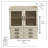 6 Drawer  Dresser Top Apothecary Cabinet