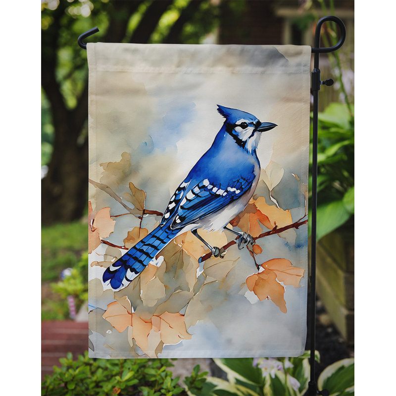 Drapeau de jardin bleu Jay_DAC3183