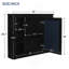 Armoire de rangement murale de salle de bain 35 po x 28 po, armoire à pharmacie, armoire murale moderne avec miroir, armoire à miroir avec 6 tablettes ouvertes (meuble-lavabo non inclus)