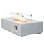 Table rectangulaire 52 po pour foyer d'extérieur au gaz propane en béton, foyers d'extérieur-343759568