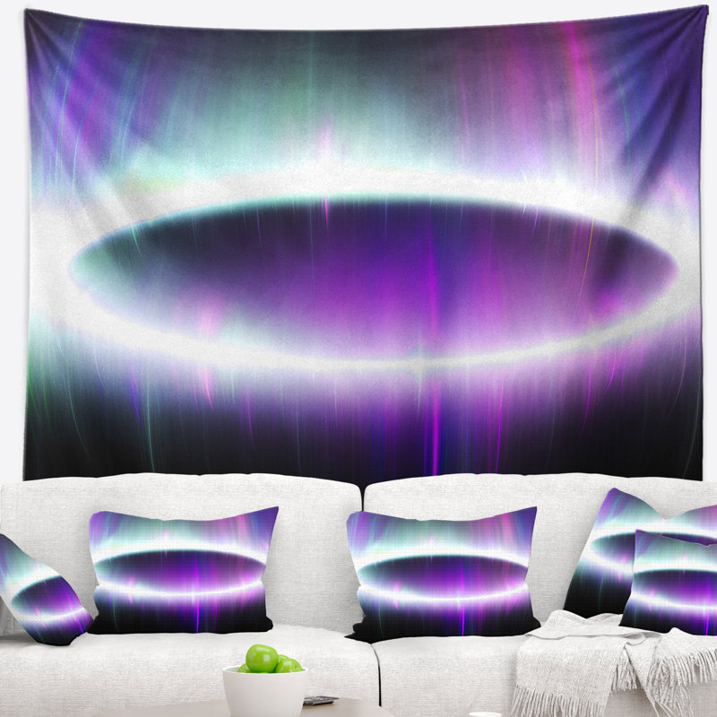 Tapisserie abstraite magnifique northern lights, H 32 po x l 39 po