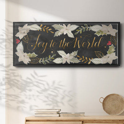 Gilded Christmas Collection D- Framed Canvas