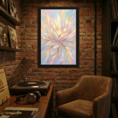 Motif floral abstrait pastel abstrait