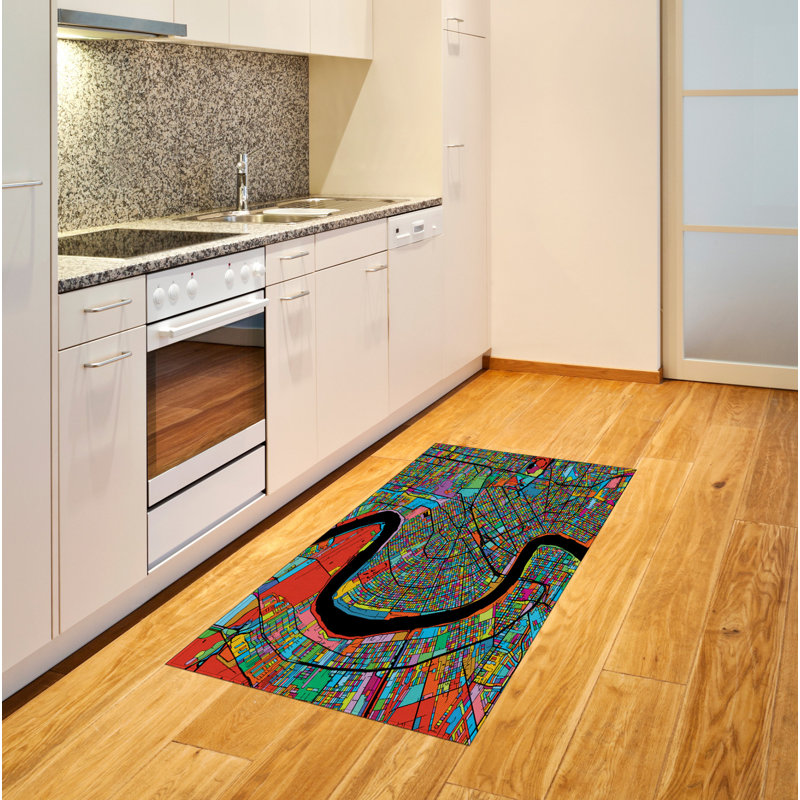 New Orleans High Density Long Fiber Poly Threads Decorative Area Rug Carpet, Rectangle 2'7" x 5'