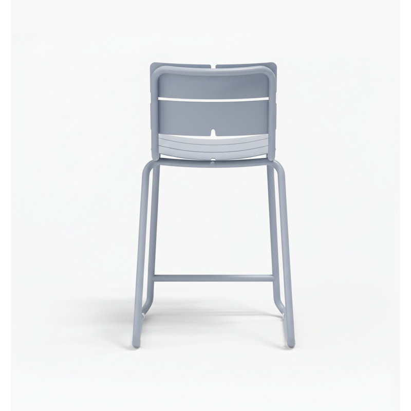 Tabouret de comptoir Corail, Bleu pastel