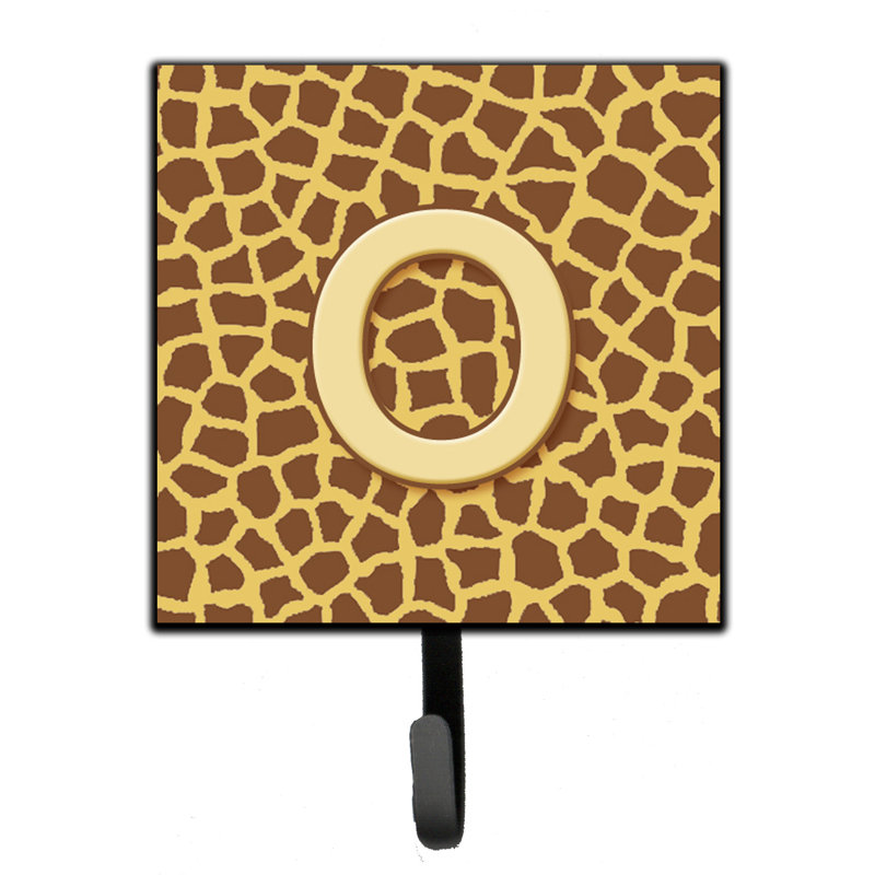 Porte-laisse giraffe monogramme et crochet mural, O