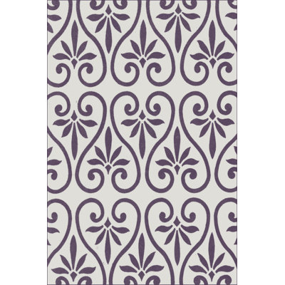 Pattern In Plum IX - Wrapped Canvas Print