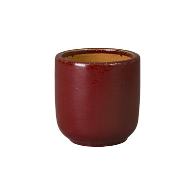 Barrel Planter, Red 10X11"H