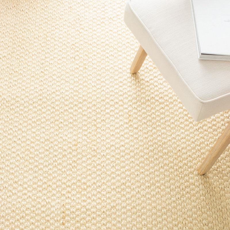 Patmore Jute / Sisal Area Rug in Beige, Rectangle 2' x 3'