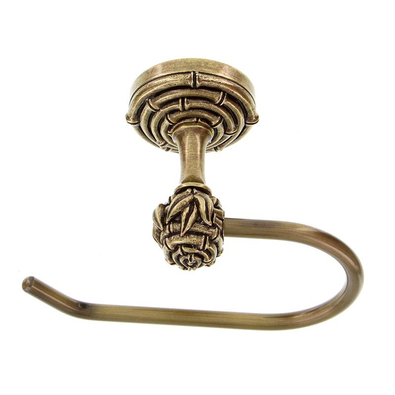 Palmaria Wall Mount Toilet Paper Holder, Antique Brass