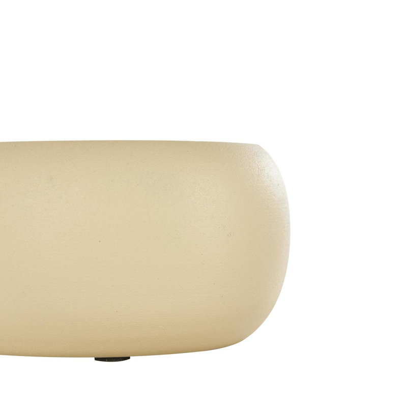Bougie en métal à texture mèche 11 oz 2 oz avec cire blanche Ebern Designs