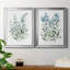 «Delicate Blue Botanical I», ensemble de 2 reproductions d'art sur toile encadrées-61455398-61455393