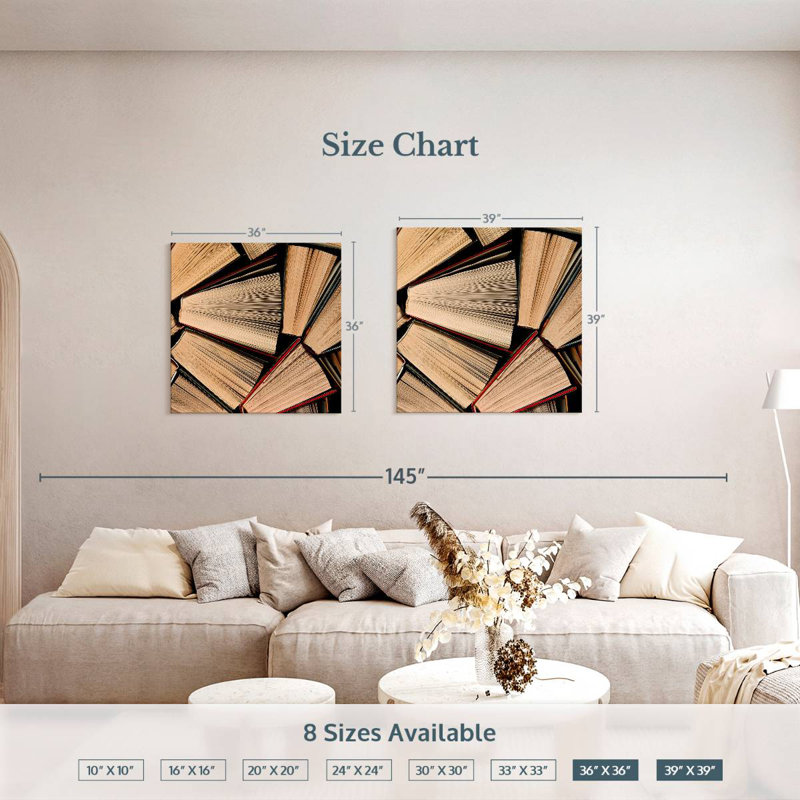 Kerner Book Collection, 39" H x 39" W