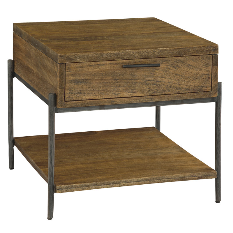 Table de chevet 1 tiroir en brun