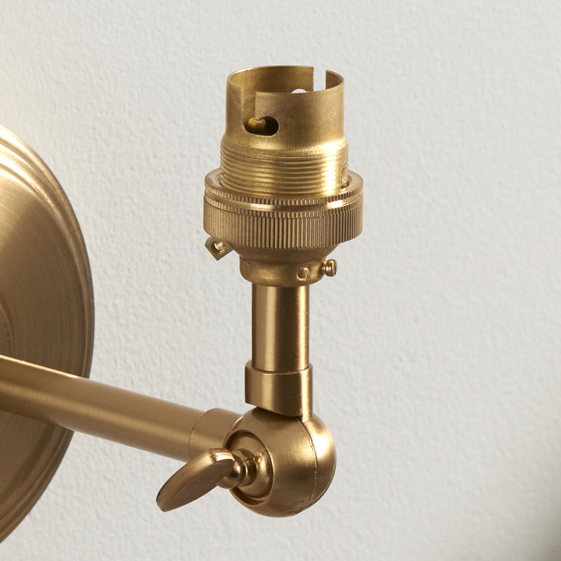 Step Wing Wall Fitting finished in Br Aged Brass