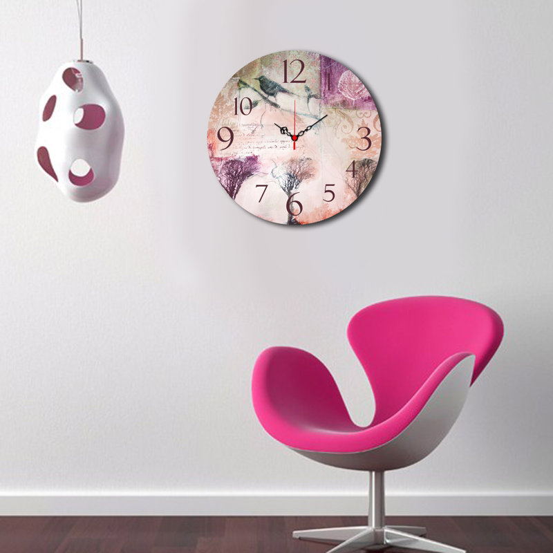 Horloge murale élégante Elegant, 15,7 po de diamètre | 100% panneau de fibres à densité moyenne avec une épaisseur de 0,2 po | Décoration élégante pour le salon, le bureau et la chambre à coucher | Design moderne, parfait pour l'élégance et la