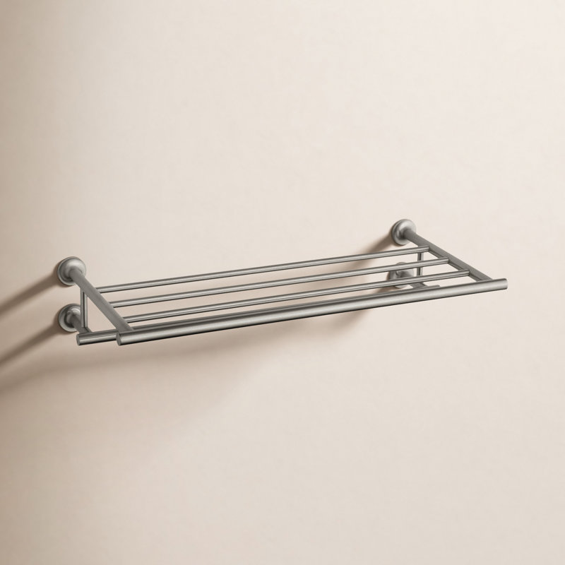 Purist Hotelier Wall Shelf, Vibrant Brushed Nickel