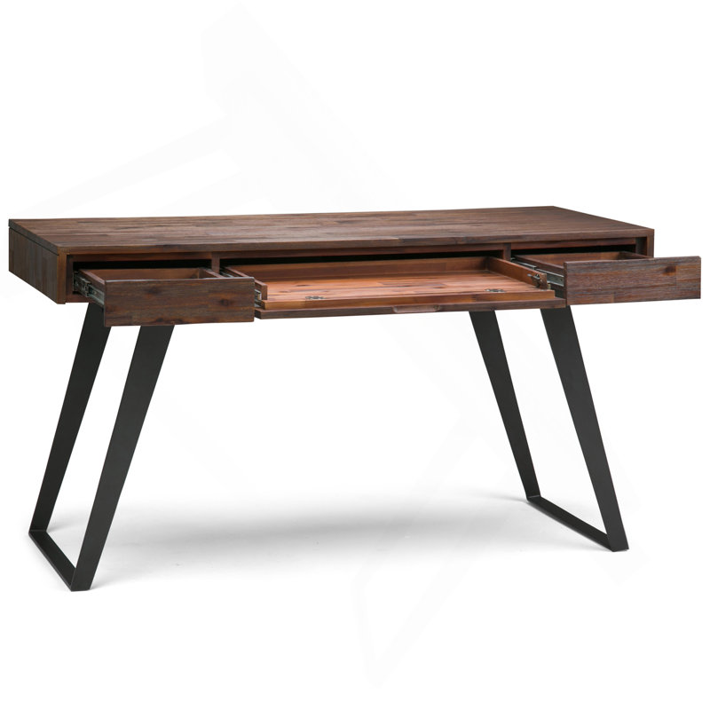Bureau - Brun anthracite patiné, H 29,90 po x l 53,90 po x P 24 po, Brun charbon