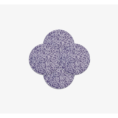Navy Squiggly Dinner Plate