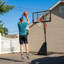 Panier de basketball en métal à hauteur ajustable (panneau en polycarbonate de 44 po), noir-122723591