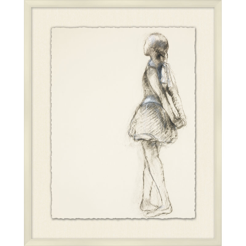 Ballerine, impression encadrée sur verre 2 pi