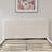 Reigen Curved Headboard Upholstered Platform Bed With Soft Rounded Corners,Beige,Queen-148850684-148850685