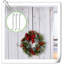 Crochets de 15 pouces pour crochets de couronnes en métal au-dessus de la porte Crochets pratiques en métal pour crochets porte-serviette pour décorations de Noël (noir, 4 pièces)