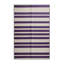 Tapis gris à rayures horizontales lavable à la machine-2003589286